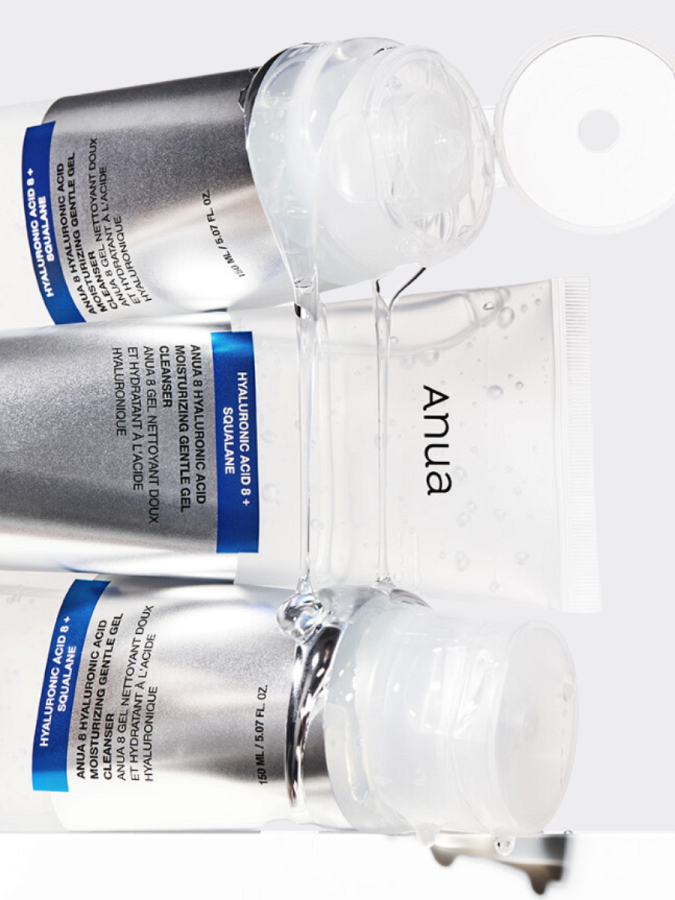 Деликатный гель для умывания с гиалуроновой кислотой ANUA 8 Hyaluronic Acid Moisturizing Gentle Gel Cleanser