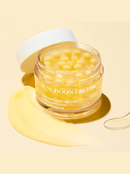 Разглаживающий капсульный крем с коллагеном и спикулами Sungboon Editor  Deep Collagen Retinol Power Boosting Capsule Cream