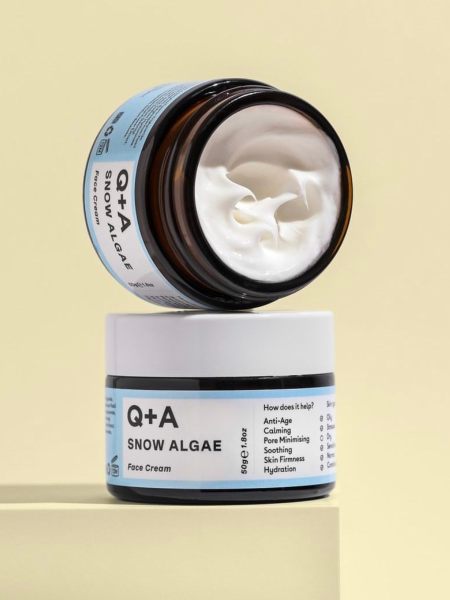 Укрепляющий крем для лица с экстрактом снежных водорослей Q+A Snow Algae Intensive Face Cream