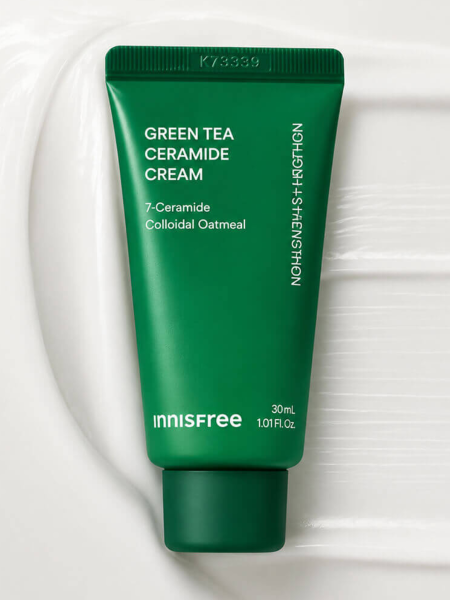 Барьерный крем для лица с керамидами и экстрактом зеленого чая innisfree Green Tea Ceramide Cream