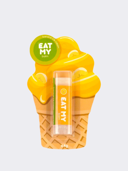 Бальзам для губ с ароматом бананового пломбира EAT MY BALM Banana Ice Сream