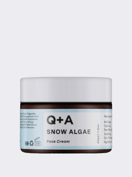 Укрепляющий крем для лица с экстрактом снежных водорослей Q+A Snow Algae Intensive Face Cream