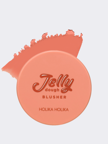 Мягкие румяна в персиковом оттенке HOLIKA HOLIKA Jelly Dough Blusher 01 Peach Jelly