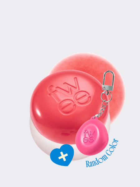 Набор: оттеночное суфле + брелок fwee Lip&Cheek Blurry Pudding Pot Keyring Set CR02 Boy