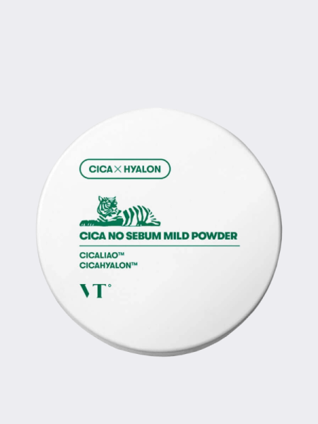 Матирующая рассыпчатая пудра для лица с экстрактом центеллы VT Cica No-Sebum Mild Powder