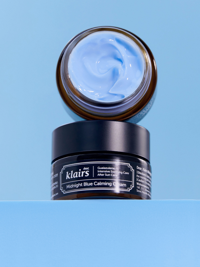 Регенерирующий успокаивающий ночной крем с пептидами и центеллой Dear, Klairs Midnight Blue Calming Cream