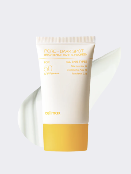 Осветляющий солнцезащитный крем для лица с ниацинамидом Celimax Pore+Dark Spot Brightening Sun Cream SPF50+PA++++