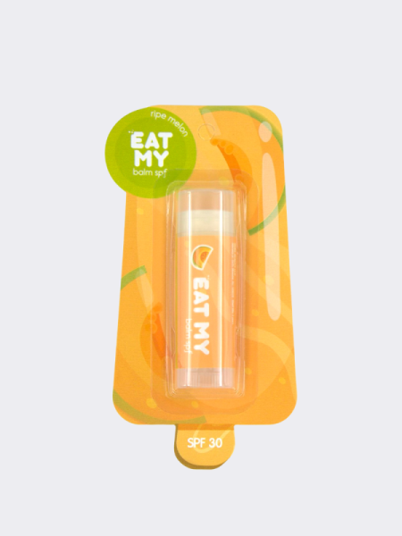 Солнцезащитный бальзам для губ с ароматом спелой дыни EAT MY Lip Balm SPF 30 Ripe Melon