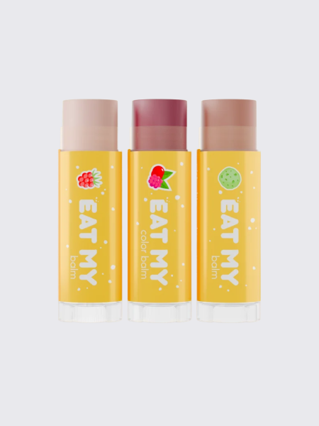 Набор бальзамов для губ с шиммером "Сказочная атмосфера" EAT MY BALM Holiday Balm Trio