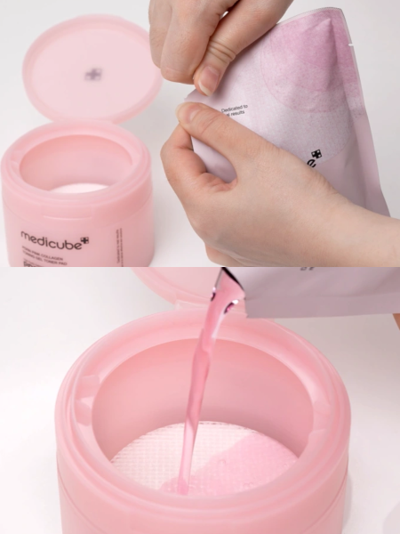 Укрепляющие гелевые тонер-пэды с коллагеном и ПДРН Medicube PDRN Pink Collagen Toning Gel Toner Pad Укрепляющие гелевые тонер-пэды с коллагеном и ПДРН Medicube PDRN Pink Collagen Toning Gel Toner Pad
