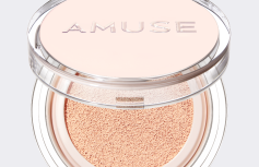 Тональный кушон с нейтральным финишем AMUSE Skin Tune Vegan Cover Cushion SPF 45 PA+++ 01 Fair Tune
