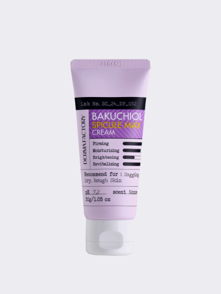 Интенсивный обновляющий крем для лица с бакучиолом и спикулами Derma Factory Bakuchiol Spicule MAX Cream Интенсивный обновляющий крем для лица с бакучиолом и спикулами Derma Factory Bakuchiol Spicule MAX Cream