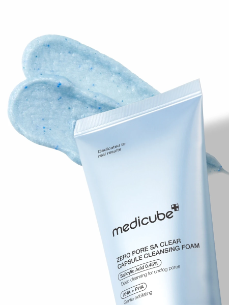 Капсульная пенка для умывания с кислотами для глубокого очищения пор Medicube Zero Pore Clearing Capsule Cleansing Foam