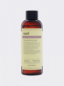 Увлажняющий тонер для лица с маслами и бета-глюканом Dear, Klairs Supple Preparation Facial Toner