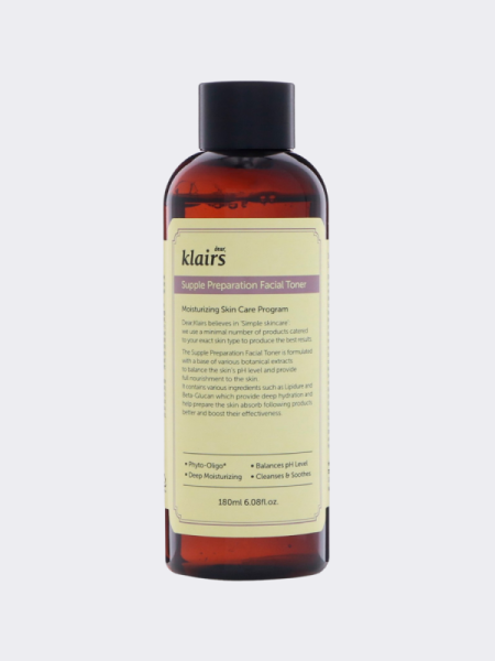 Увлажняющий тонер для лица с маслами и бета-глюканом Dear, Klairs Supple Preparation Facial Toner Увлажняющий тонер для лица с маслами и бета-глюканом Dear, Klairs Supple Preparation Facial Toner