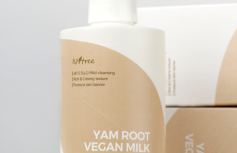 Очищающее гидрофильное молочко с экстрактом корня ямса IsNtree Yam Root Vegan Milk Cleanser