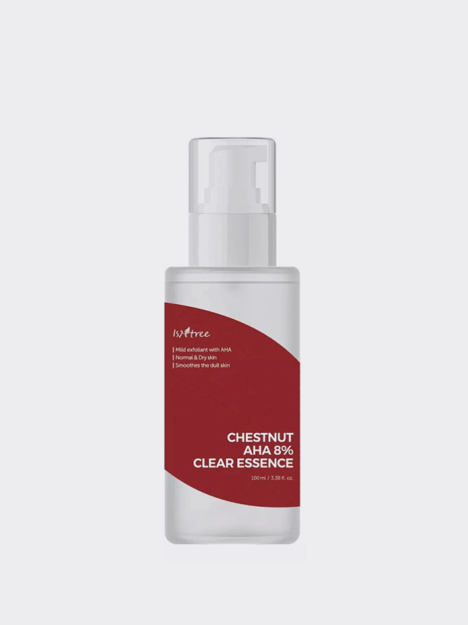 Отшелушивающая эссенция с экстрактом каштана IsNtree Chestnut AHA 8% Clear Essence