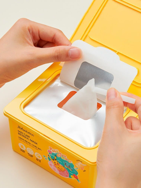 Набор обновляющих тканевых масок с ретинолом JMSolution Easy Care Retinol Mask Pokemon Summer