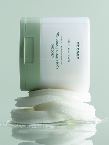 Отшелушивающие тонер-диски с кислотами для очищения пор dewdap Cicatea Pore Clean Toner Pad