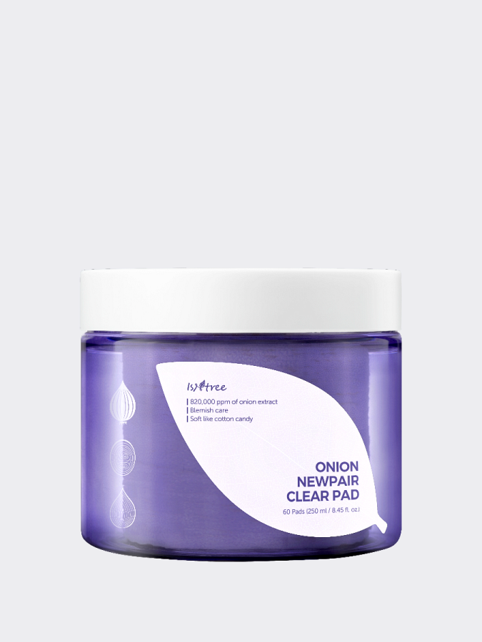 Противовоспалительные тонер-диски с экстрактом красного лука IsNtree Onion Newpair Clear Pad