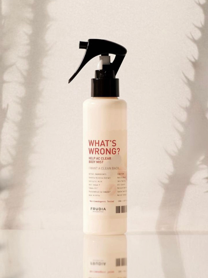 Спрей для тела с салициловой кислотой и экстрактом центеллы Frudia What's Wrong Help AC Clear Body Mist