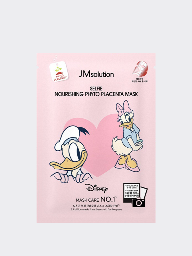 Тканевая маска с фитоплацентарным экстрактом JMSolution Disney Collection Selfie Nourishing Phytoplacenta Mask