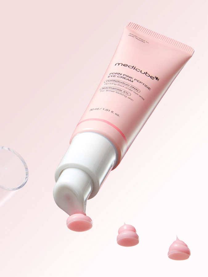 Восстанавливающий крем для век с пептидами и ПДРН Medicube PDRN Pink Peptide Eye Cream