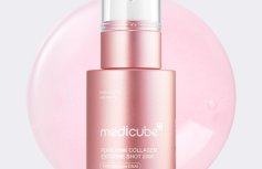 Разглаживающая сыворотка для лица со спикулами и ПДРН Medicube PDRN Pink Exosome Shot Serum 2000