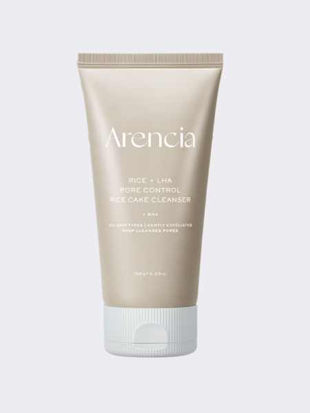 Очищающая пенка с экстрактом риса и салициловой кислотой Arencia Rice + LHA Pore Control Rice Cake Cleanser