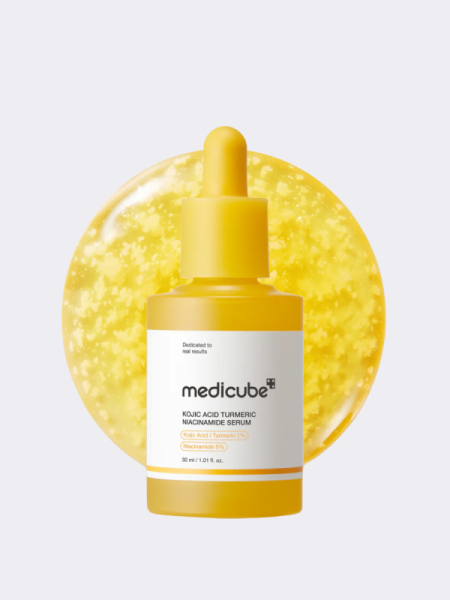 Осветляющая сыворотка с экстрактом куркумы Medicube Kojic Acid Turmeric Niacinamide Serum