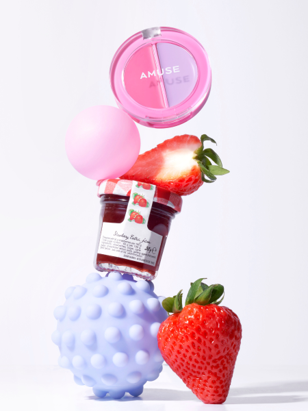 Многофункциональный бальзам-румяна для губ и щёк AMUSE Lip & Cheek Healthy Balm 03 Strawberry Balm