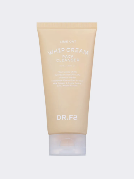 Осветляющая маска-пенка для умывания с экстрактом лайма DR.F5 Whip Cream Pack Cleanser Lime Oat Осветляющая маска-пенка для умывания с экстрактом лайма DR.F5 Whip Cream Pack Cleanser Lime Oat
