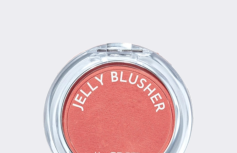 Мягкие румяна с сияющим финишем в персиковом оттенке The Saem Jelly Blusher CR01 Peach Crush