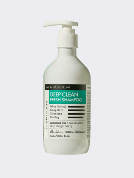 Глубокоочищающий шампунь с экстрактом зеленого чая Derma Factory Deep Clean Fresh Shampoo Глубокоочищающий шампунь с экстрактом зеленого чая Derma Factory Deep Clean Fresh Shampoo