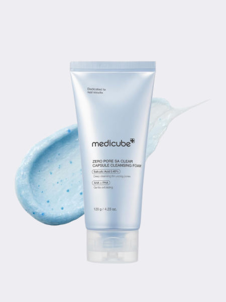 Капсульная пенка для умывания с кислотами для глубокого очищения пор Medicube Zero Pore Clearing Capsule Cleansing Foam