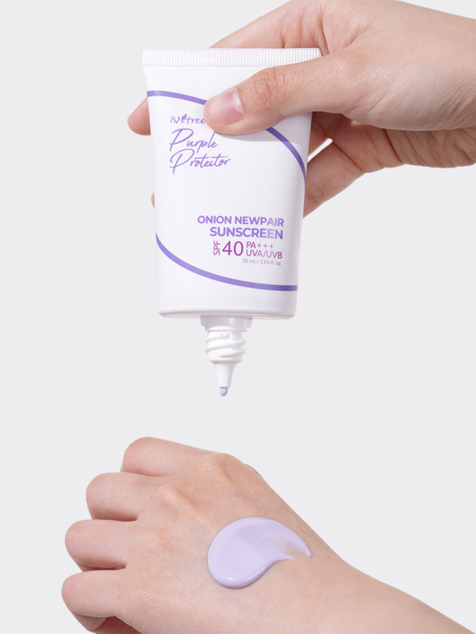 Солнцезащитный крем с экстрактом красного лука IsNtree Onion Newpair Sunscreen SPF40+ PA+++
