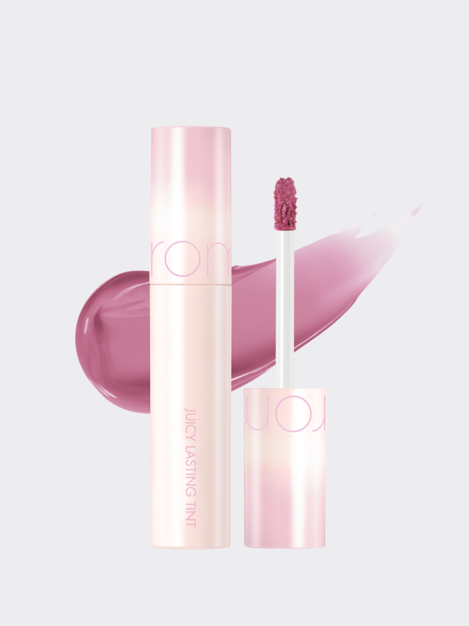 Сочный глянцевый тинт для губ в приглушённом виноградном оттенке rom&nd Juicy Lasting Tint 33 Bare Vine