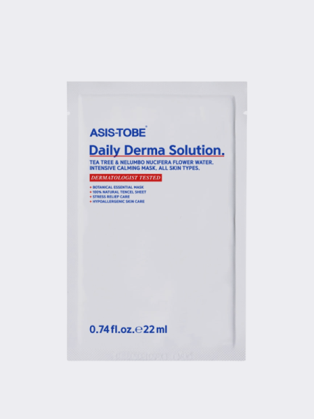 Успокаивающая тканевая маска для лица с растительными экстрактами ASIS-TOBE Daily Derma Solution Успокаивающая тканевая маска для лица с растительными экстрактами ASIS-TOBE Daily Derma Solution