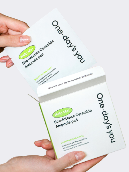 Укрепляющие ампульные тонер-пэды с керамидами TRAVEL One-Day's You Help Me Eco-Intense Ceramide Ampoule Pad