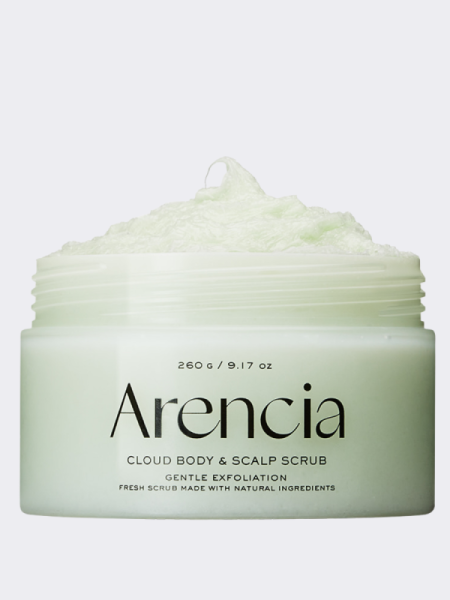 Очищающий скраб для тела и кожи головы с ароматом герани и примулы Arencia Fresh Cloud Body & Scalp Scrub Geranium & Primrose