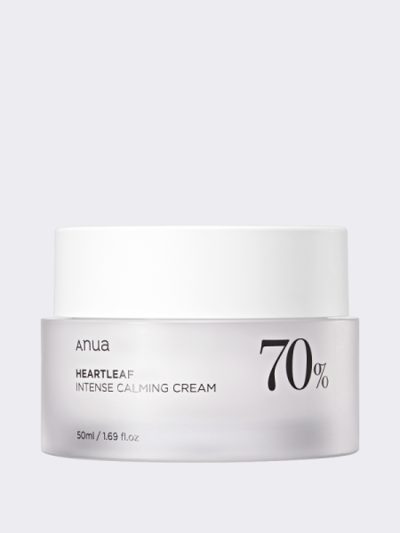 Интенсивный успокаивающий крем для лица с экстрактом хауттюйнии ANUA Heartleaf 70% Intense Calming Cream Интенсивный успокаивающий крем для лица с экстрактом хауттюйнии ANUA Heartleaf 70% Intense Calming Cream