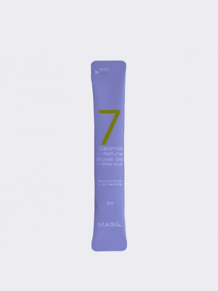 Смягчающий парфюмированный гель для душа с керамидами MINI Masil 7 Ceramide Shower Gel White Musk Смягчающий парфюмированный гель для душа с керамидами MINI Masil 7 Ceramide Shower Gel White Musk