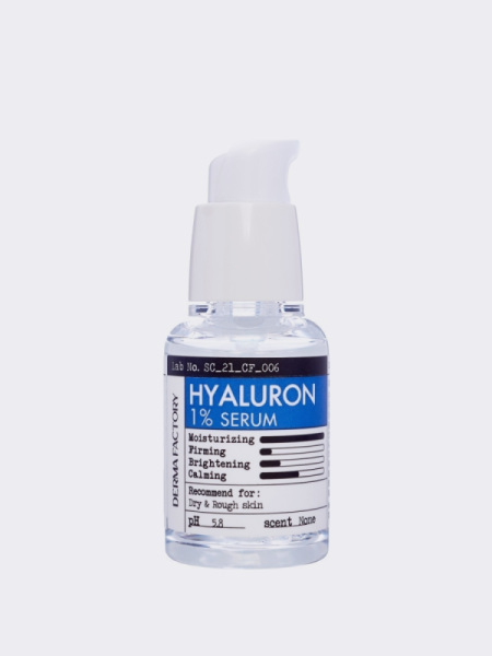 Увлажняющая сыворотка для лица с гиалуроновой кислотой Derma Factory Hyaluronic Acid 1% Serum Увлажняющая сыворотка для лица с гиалуроновой кислотой Derma Factory Hyaluronic Acid 1% Serum