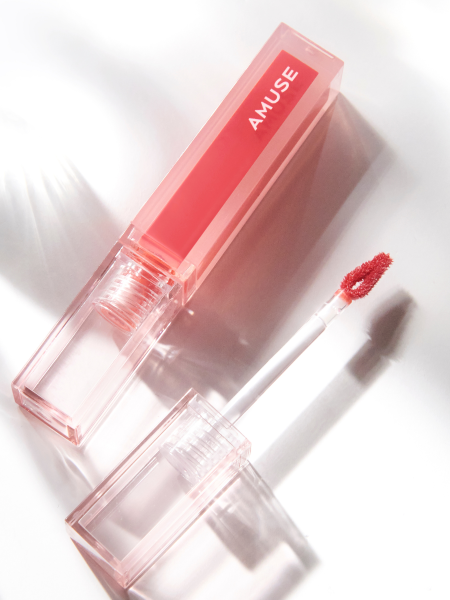 Глянцевый тинт для губ AMUSE Dew Tint 01 La Vie En Coral