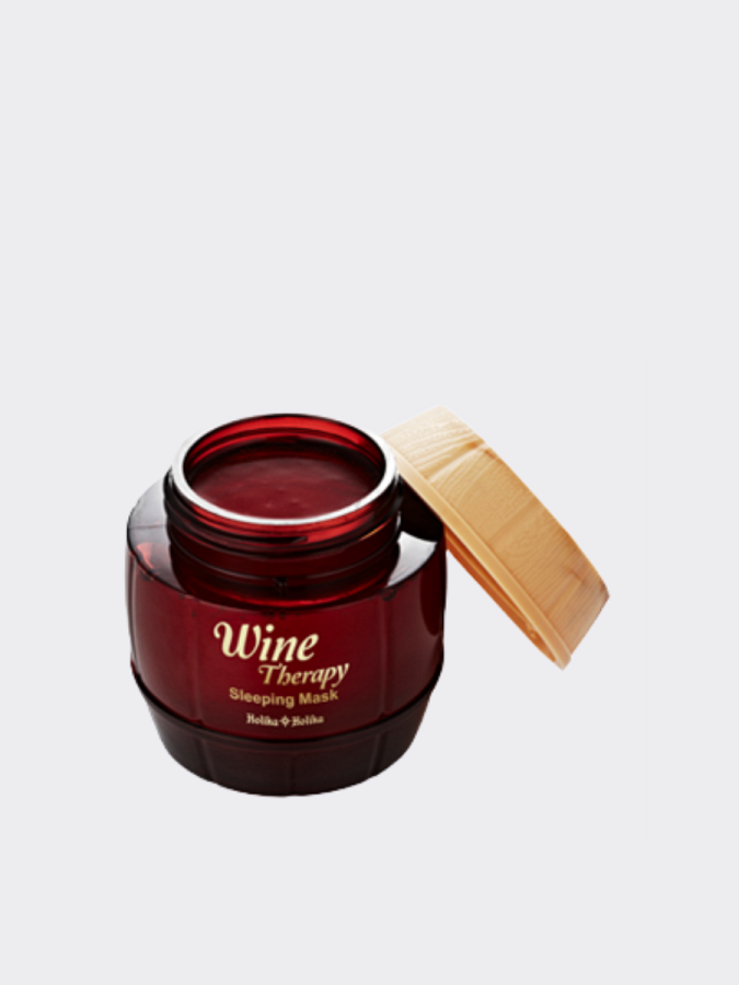 Подтягивающая ночная винная маска-желе с красным вином Holika Holika Wine Therapy Sleeping Mask Red Wine