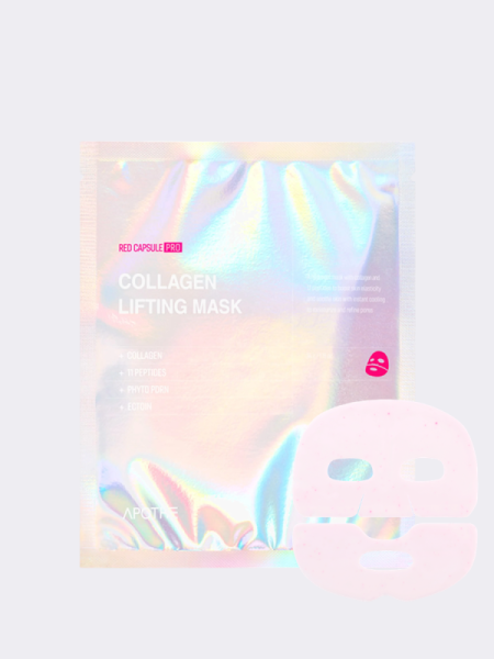 Гидрогелевая маска для упругости кожи с коллагеном и пептидами APOTHE Red Capsule Pro-Collagen Lifting Mask
