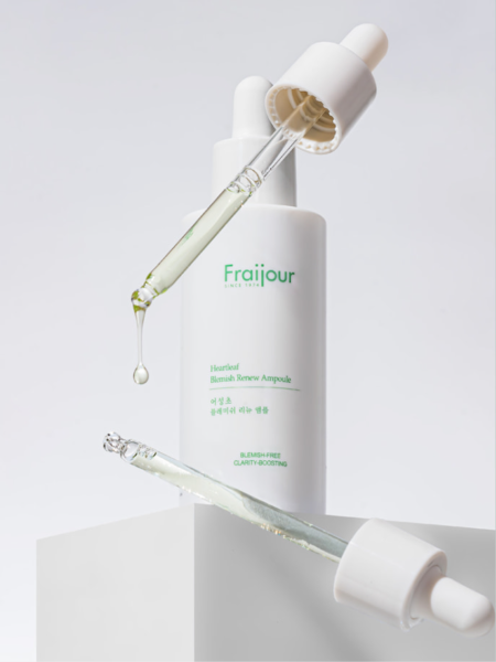 Успокаивающая сыворотка с экстрактом хауттюйнии Fraijour Heartleaf Blemish Renew Ampoule