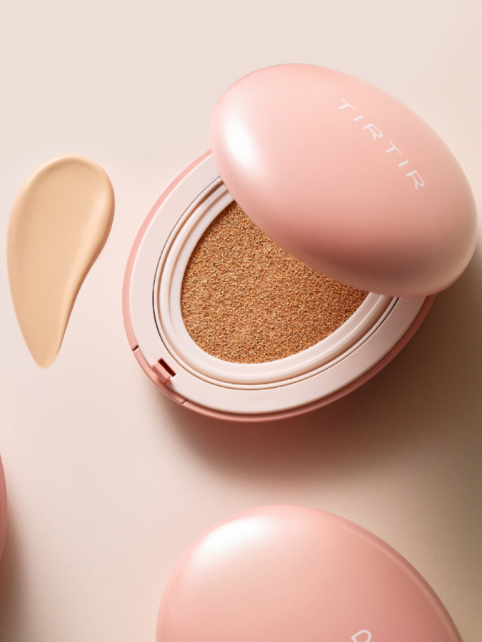 Тональный кушон со стойким матовым финишем TIRTIR Mask Fit All-Cover Cushion 21N Ivory