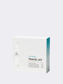 Набор миниатюр для ухода за кожей с пептидами VVBETTER 4 Step Blue Line Travel Kit