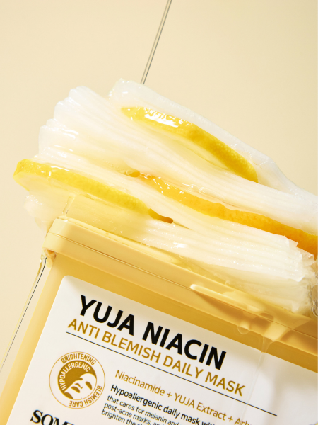 Набор осветляющих тканевых масок с экстрактом юдзу и ниацинамидом Some By Mi Yuja Niacin Anti-Blemish Daily Mask